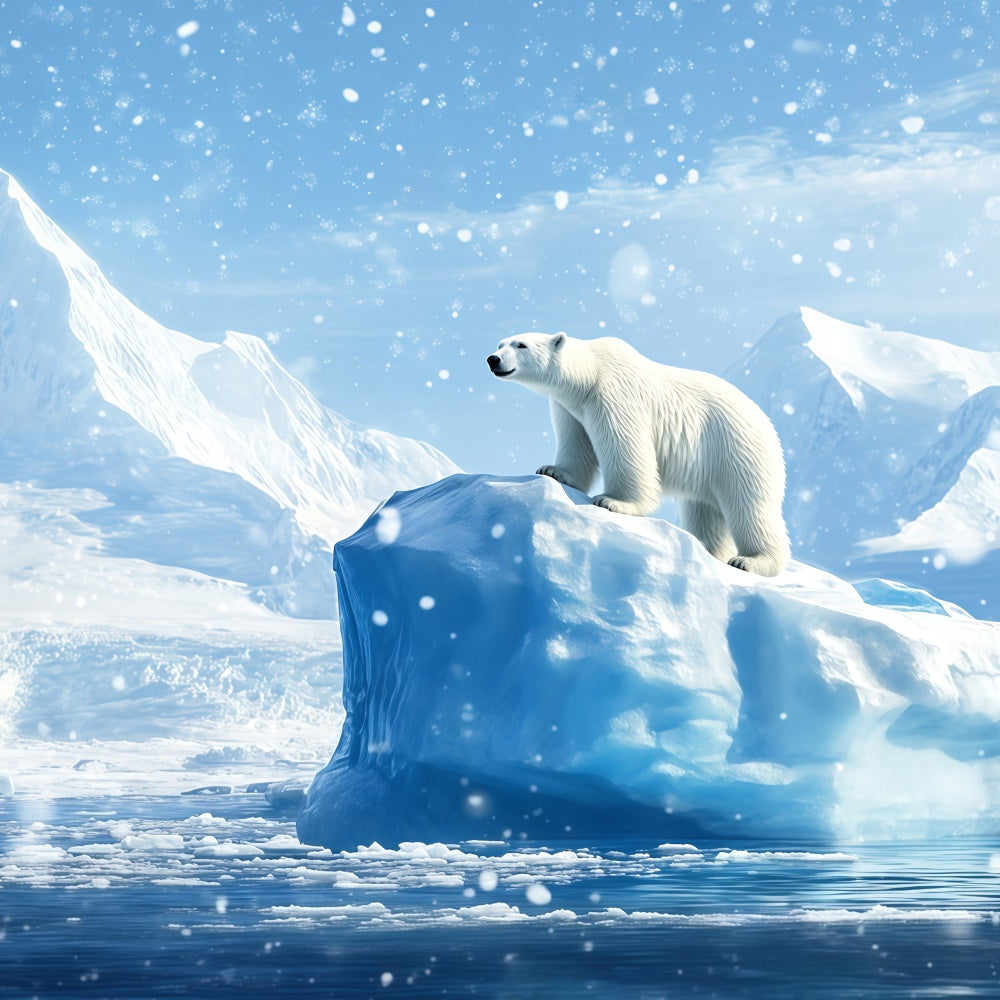 Winter Scene Backdrop Whispering Iceberg Polar Backdrop UK BRP57-385