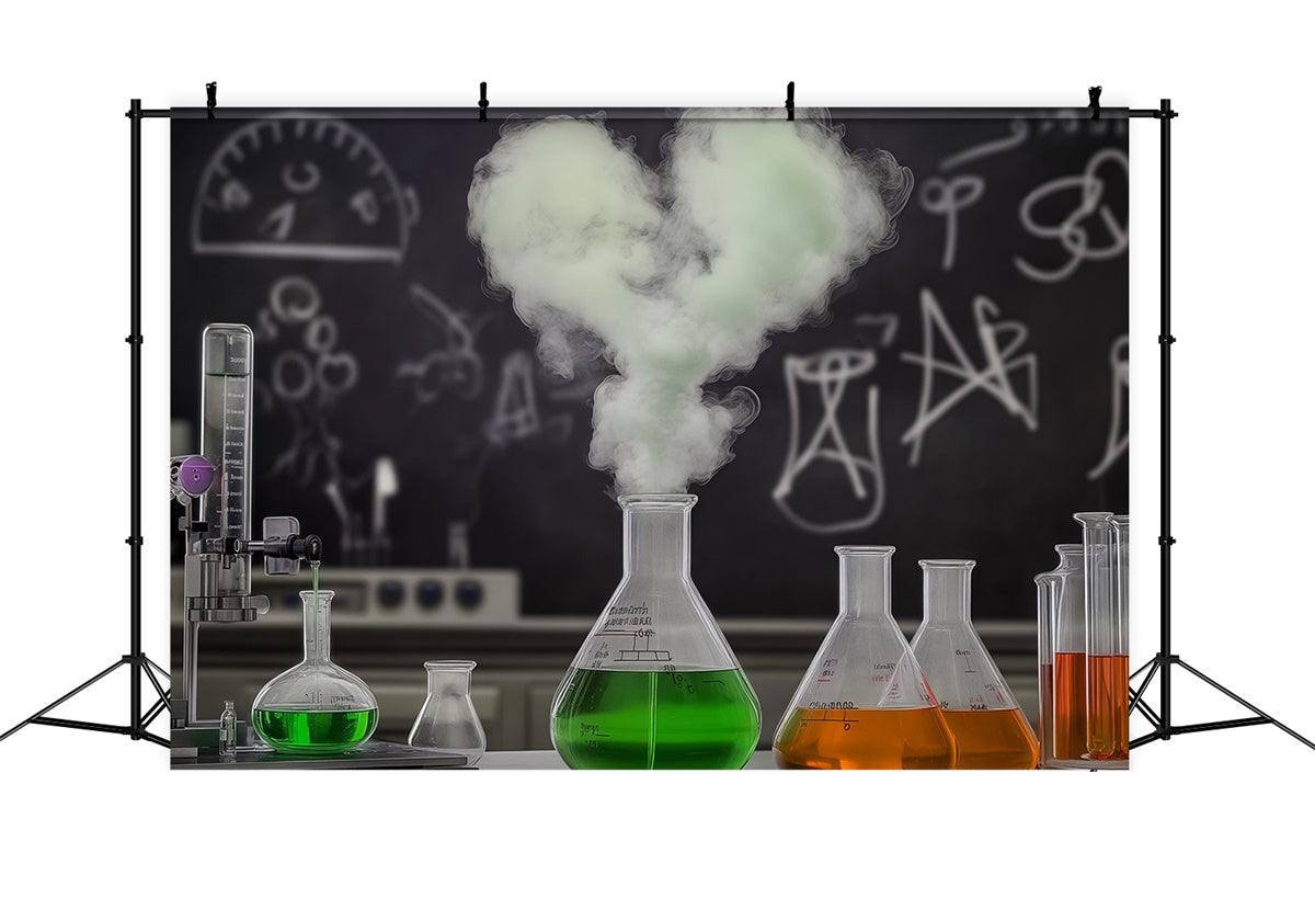 Chemistry Backdrop Smoky Experiment Fun Backdrop UK BRP57-46