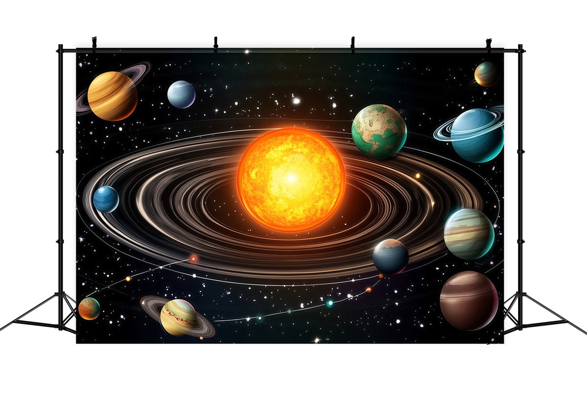 Back To School Backdrops Sun Planets Discovery Backdrop UK BRP57-49