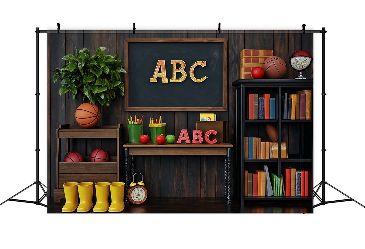 Back To School Backdrop School Essentials Display Backdrop UK BRP57-56