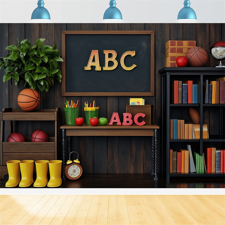 Back To School Backdrop School Essentials Display Backdrop UK BRP57-56