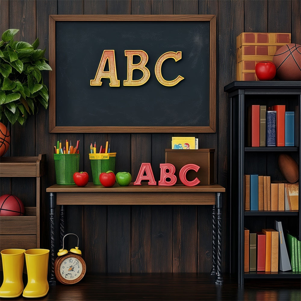 Back To School Backdrop School Essentials Display Backdrop UK BRP57-56