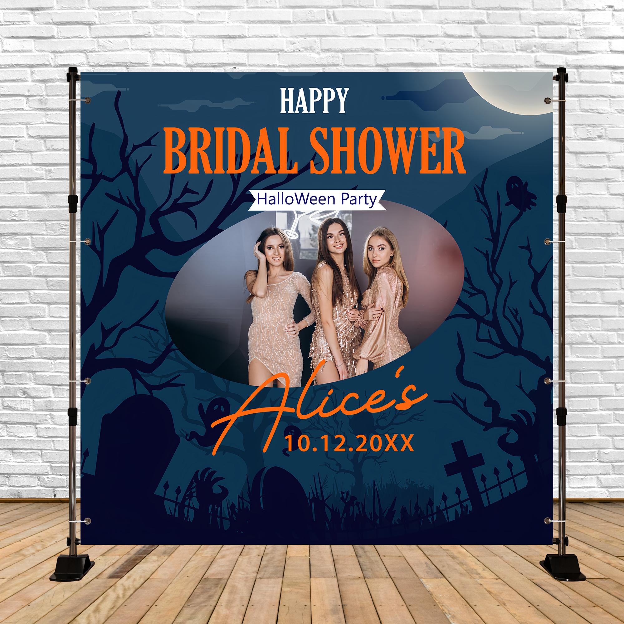 Halloween Wedding Backdrop Spooky Night Custom Halloween Backdrop UK BRP6-105