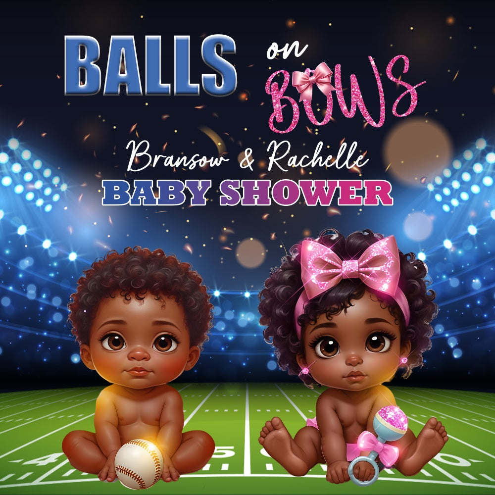 Baby Shower Backdrop Ideas Sports Sparkles Custom Backdrop UK BRP6-12
