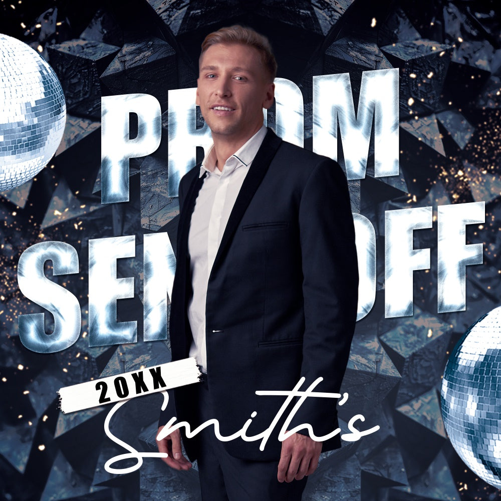 Prom Photo Backdrop Frozen Light Disco Custom Party Graduation Backdrop UK BRP6-160