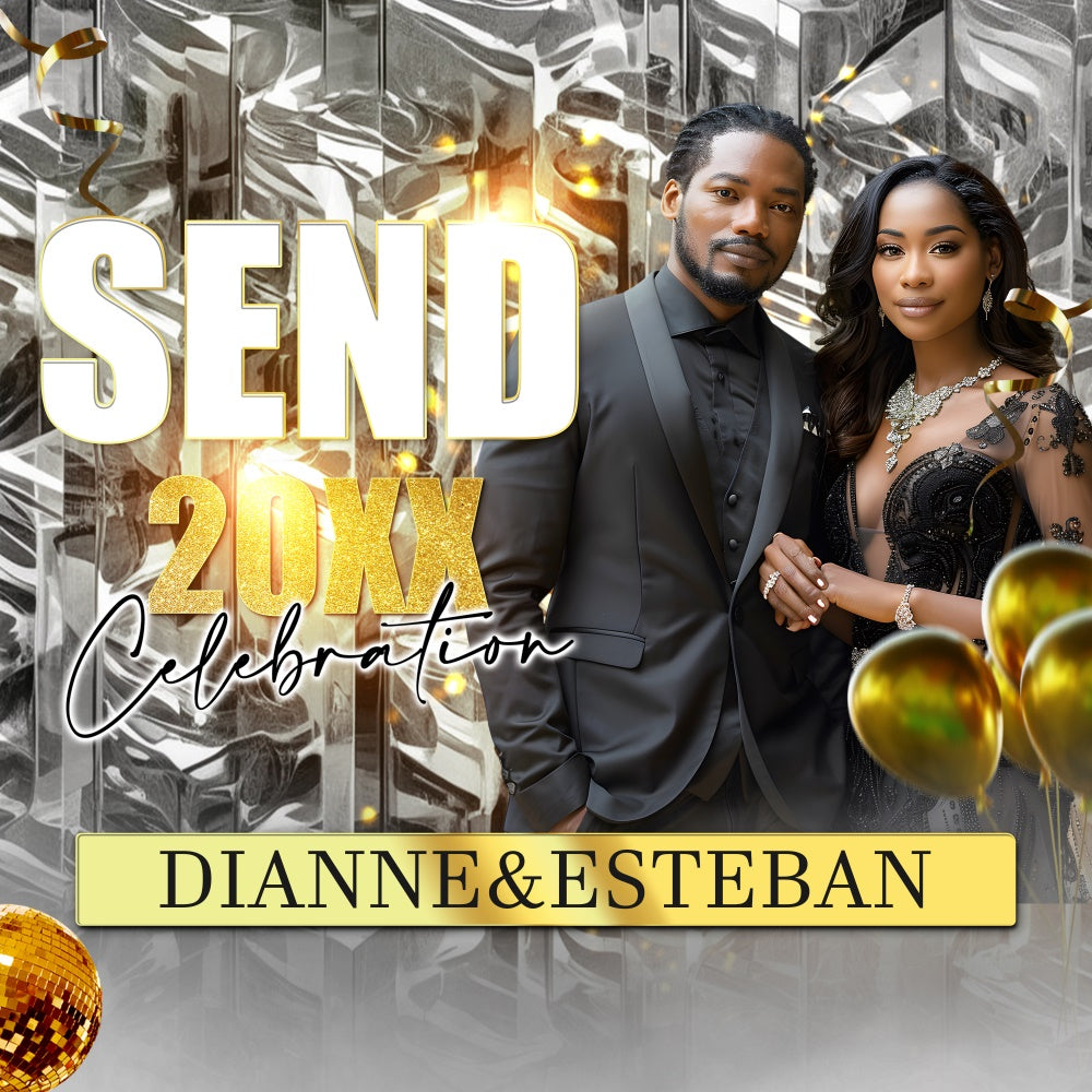 Graduation Backdrop Mirror Shine Custom Party Graduation Backdrop UK BRP6-172