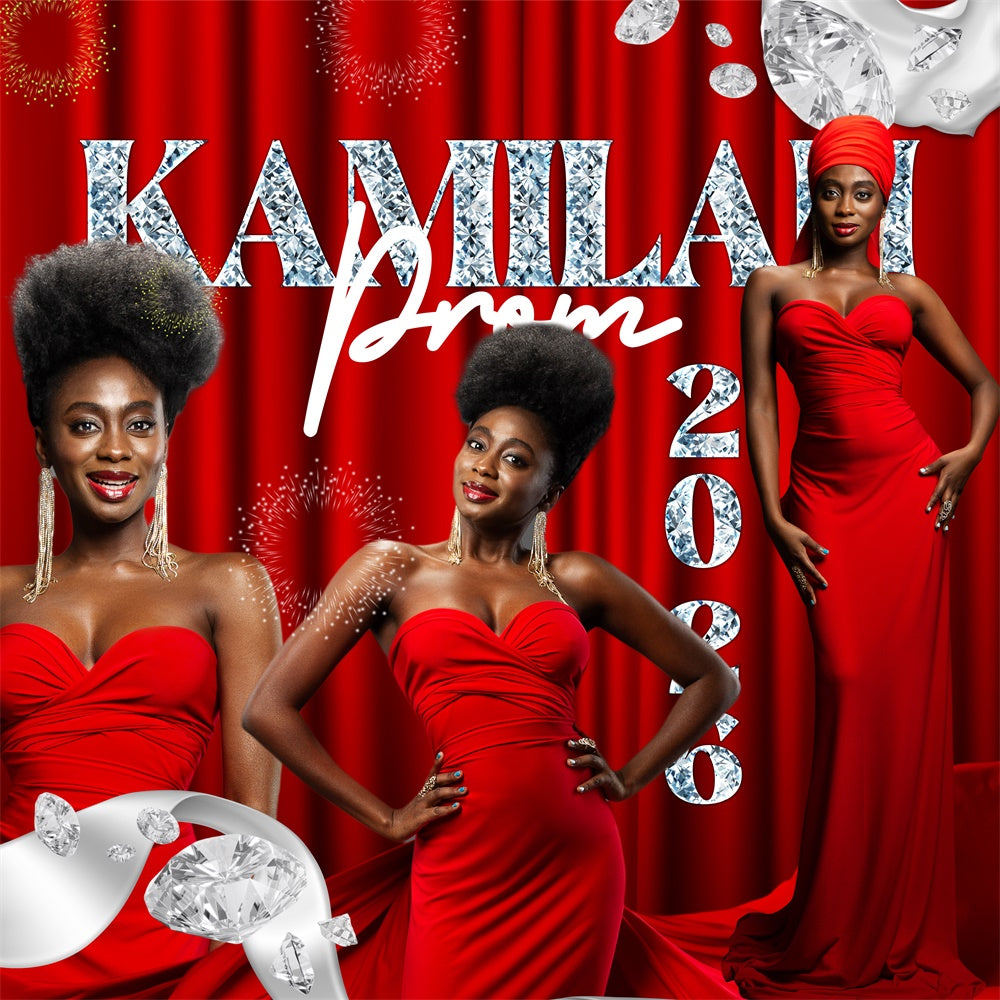 Prom Backdrop Ideas Scarlet Elegance Custom Party Graduation Backdrop UK BRP6-185