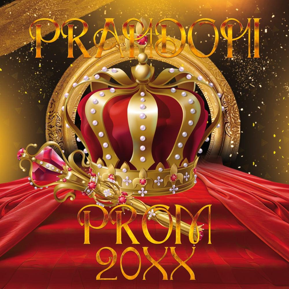 Prom Photo Backdrop Crown Jewel Customized Party Graduation Backdrop UK BRP6-197