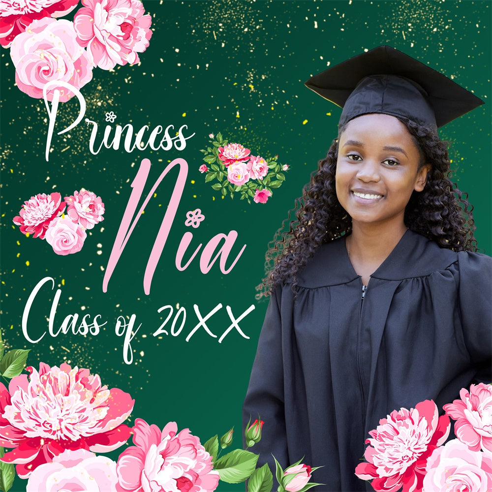 Graduation Backdrops Sweet Blossom Custom Party Graduation Backdrop UK BRP6-200