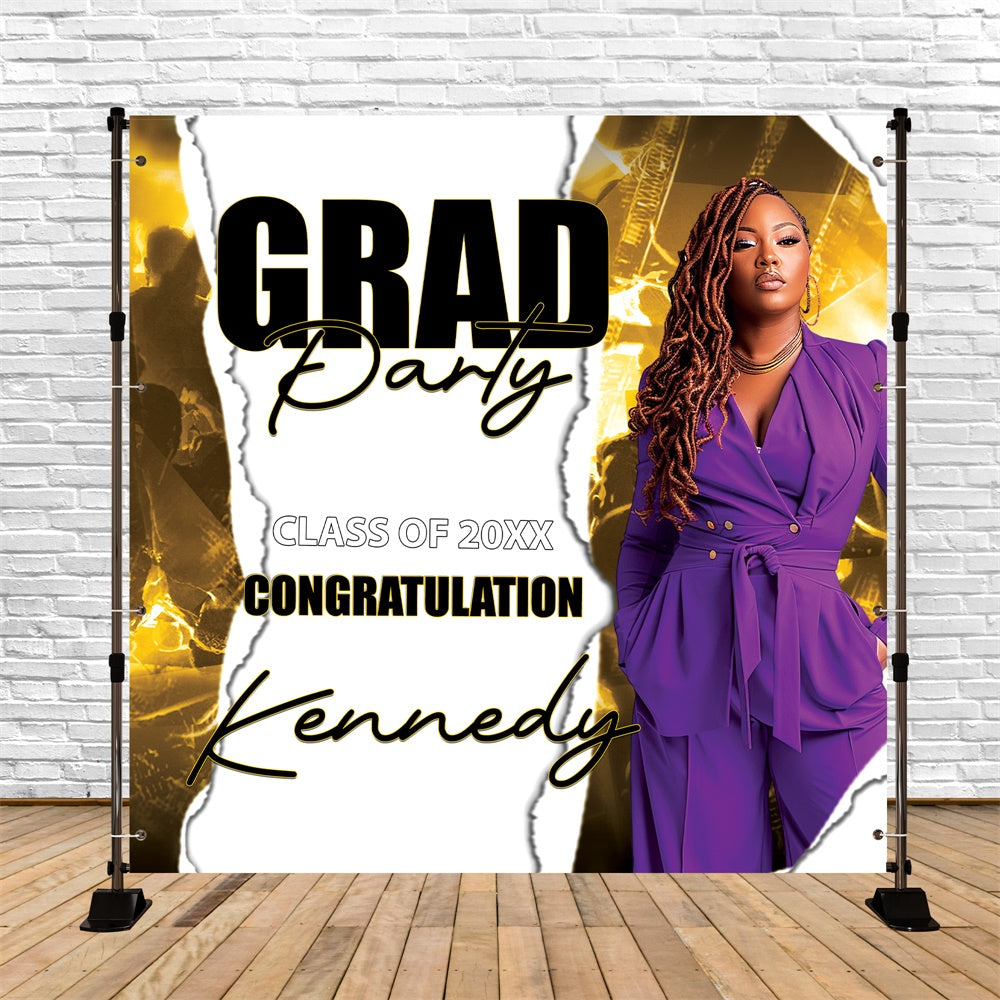 Graduation Photo Backdrop Urban Luxe Customized Party Graduation Backdrop UK BRP6-201