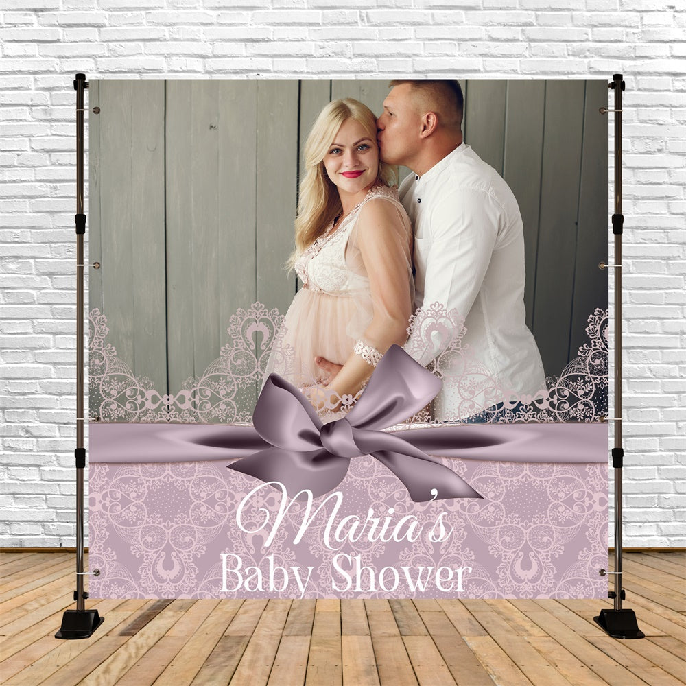 Baby Shower Backdrop Ideas Blush Lace Rustic Custom Backdrop UK BRP6-208