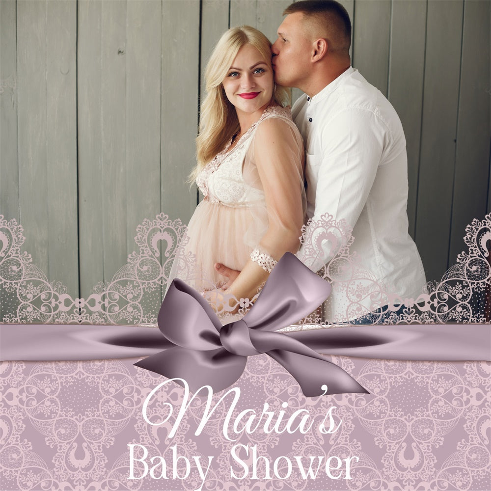 Baby Shower Backdrop Ideas Blush Lace Rustic Custom Backdrop UK BRP6-208