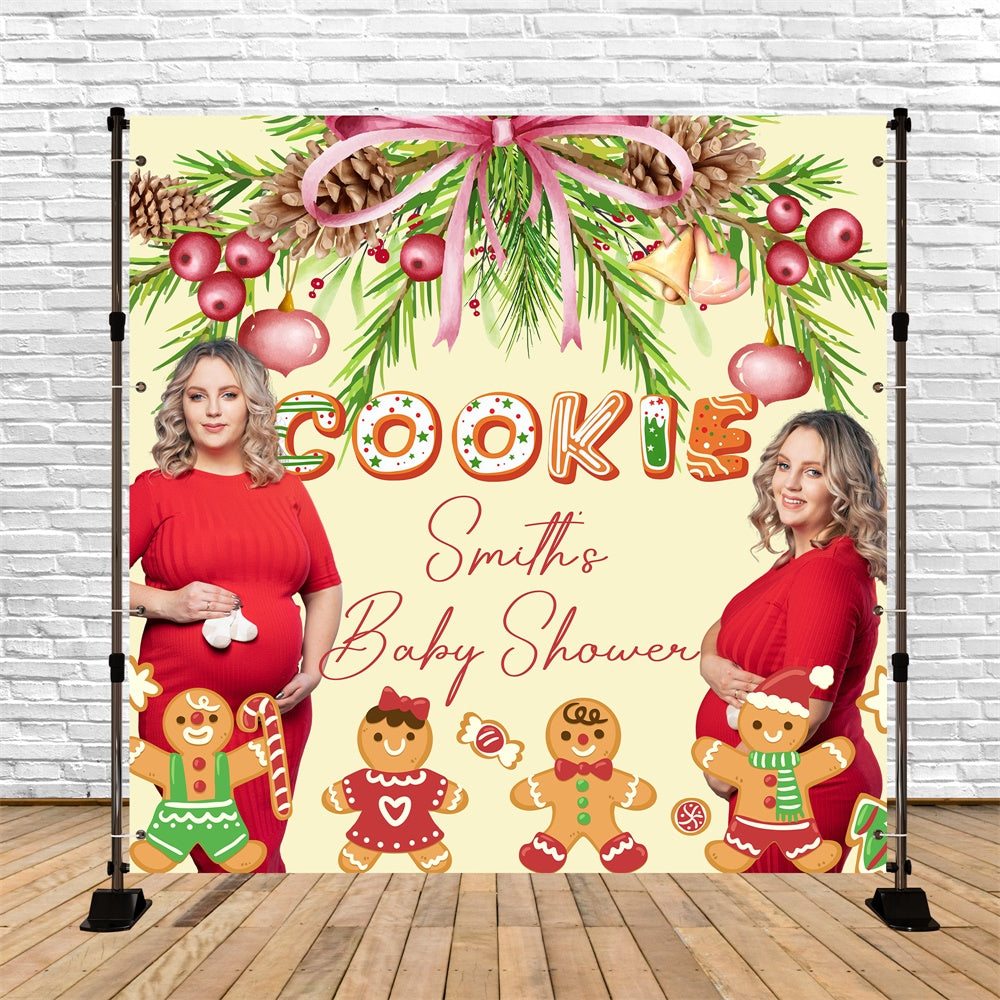 Christmas Backdrop Sweet Cookie Custom Baby Shower Backdrops UK BRP6-22