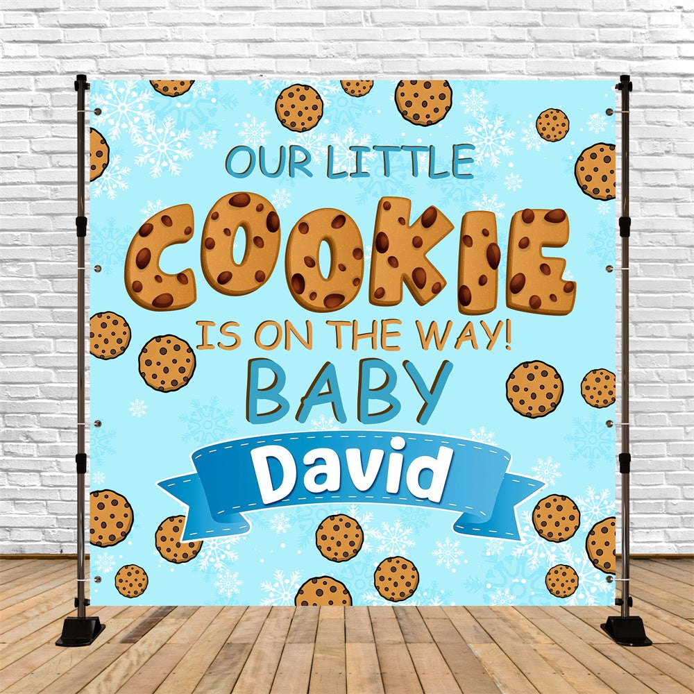 Baby Shower Photo Backdrop Sweet Cookie Customized Backdrop UK BRP6-23