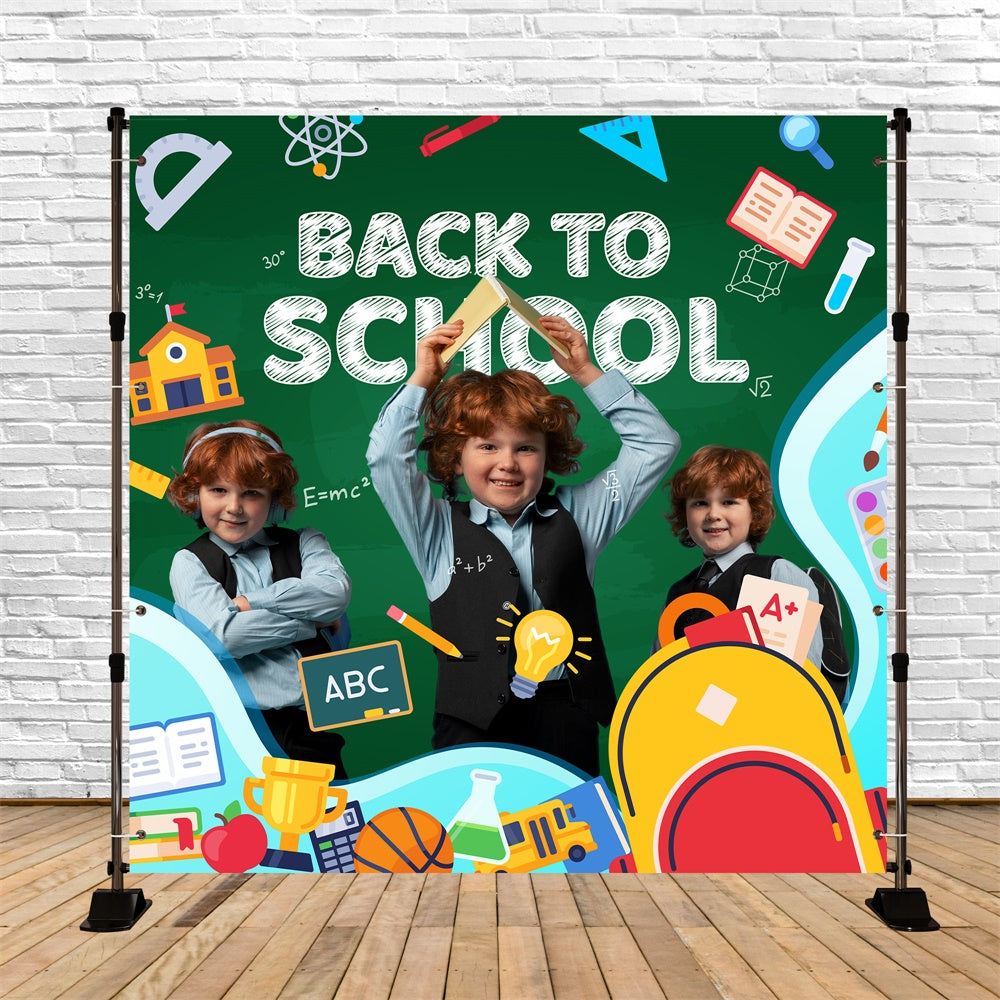 Back To School Backdrops School Zone Fun Personalized Backdrop UK BRP6-40