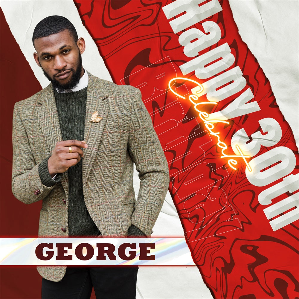 Birthday Backdrop Ideas Red Luxe 30th Birthday Custom Backdrop UK BRP6-61