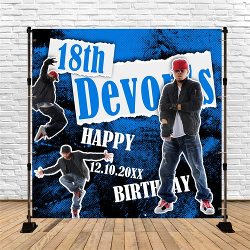 Personalized Birthday Backdrop Graffiti Groove Party Backdrop UK BRP6-91