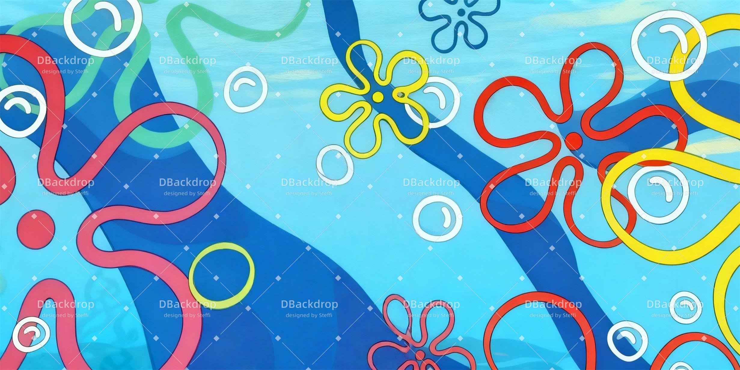 Theater Backdrops Bikini Bottom Musical Backdrop UK CSH59-T83