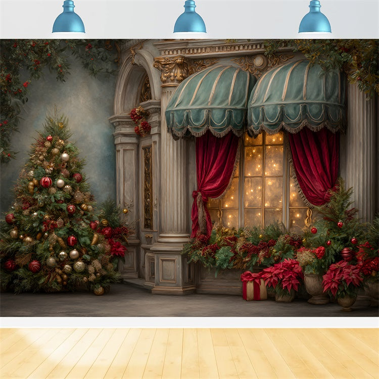 Xmas Backdrop Classical Palace Entry Backdrop UK By Magali