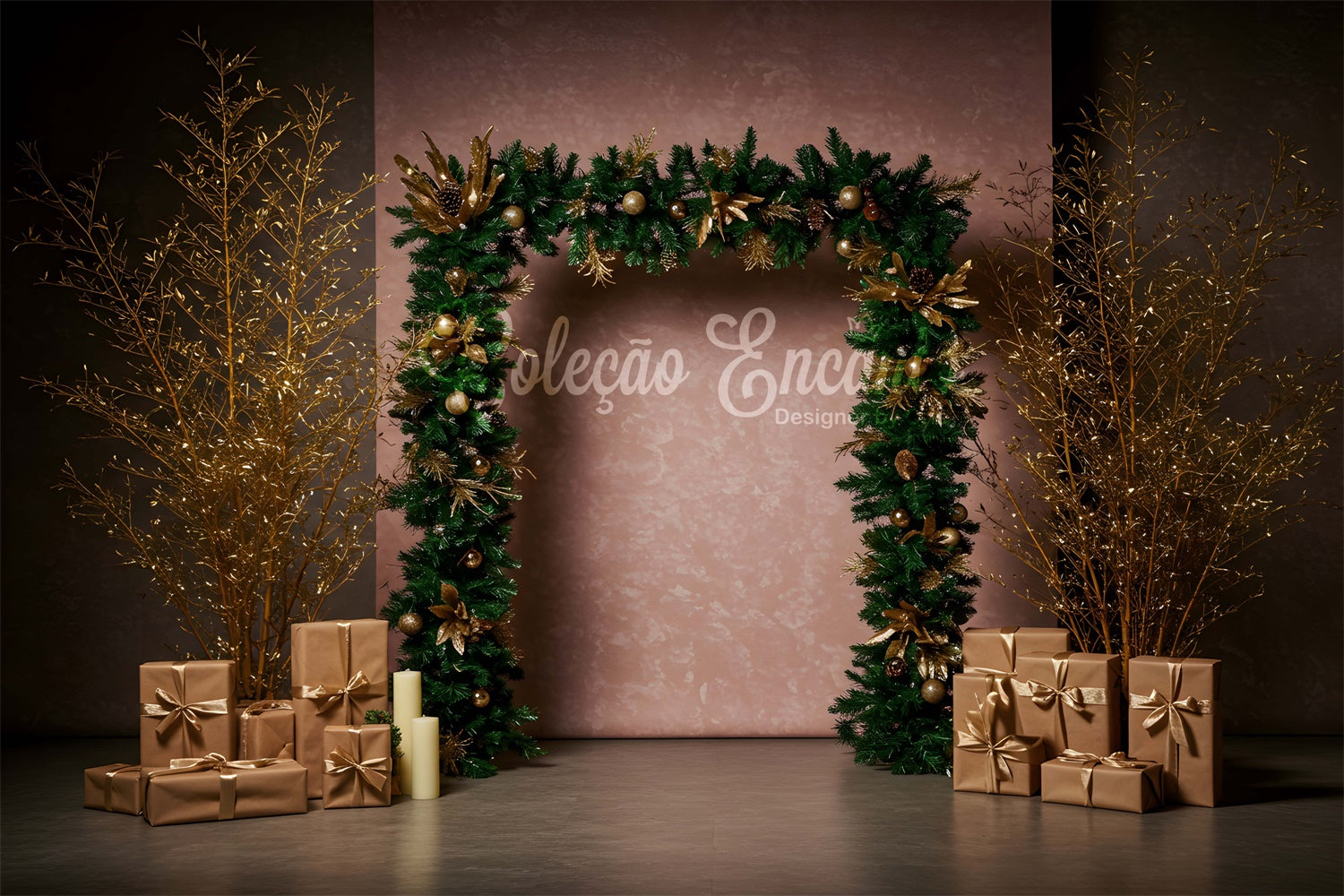 Christmas Backdrops Sale Minimal Festive Arch Gift Backdrop UK By Magali