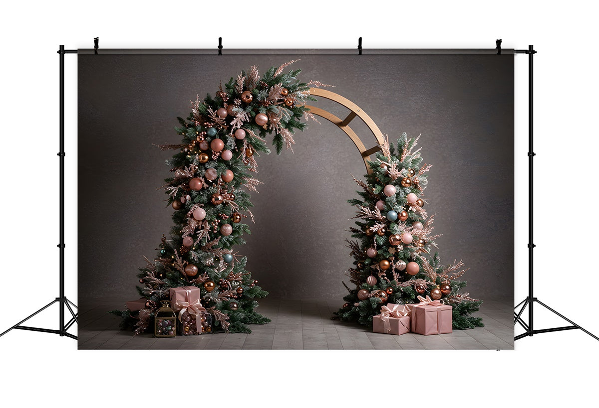Christmas Backdrop Vintage Christmas Archway Present Backdrop UK By Magali