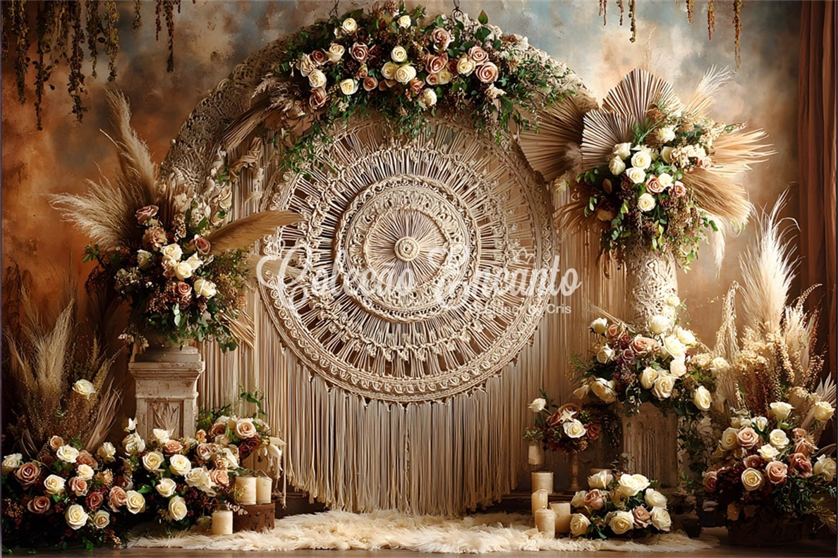 Mother's Day Backdrops Macrame Dream Floral Arrangements Backdrops For Mothers Day UK By Magali