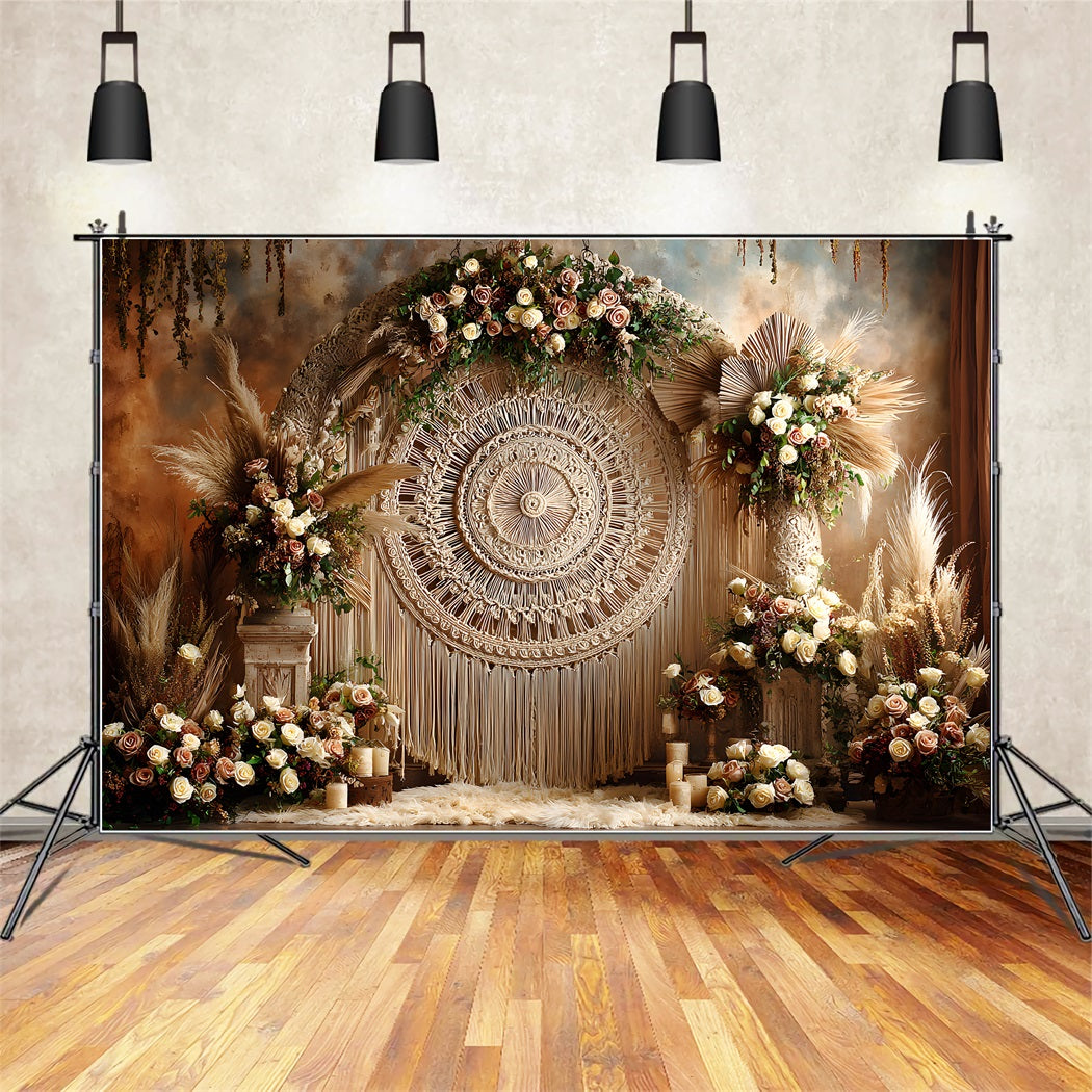 Mother's Day Backdrops Macrame Dream Floral Arrangements Backdrops For Mothers Day UK By Magali