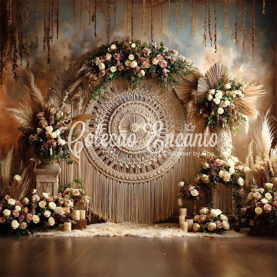 Mother's Day Backdrops Macrame Dream Floral Arrangements Backdrops For Mothers Day UK By Magali