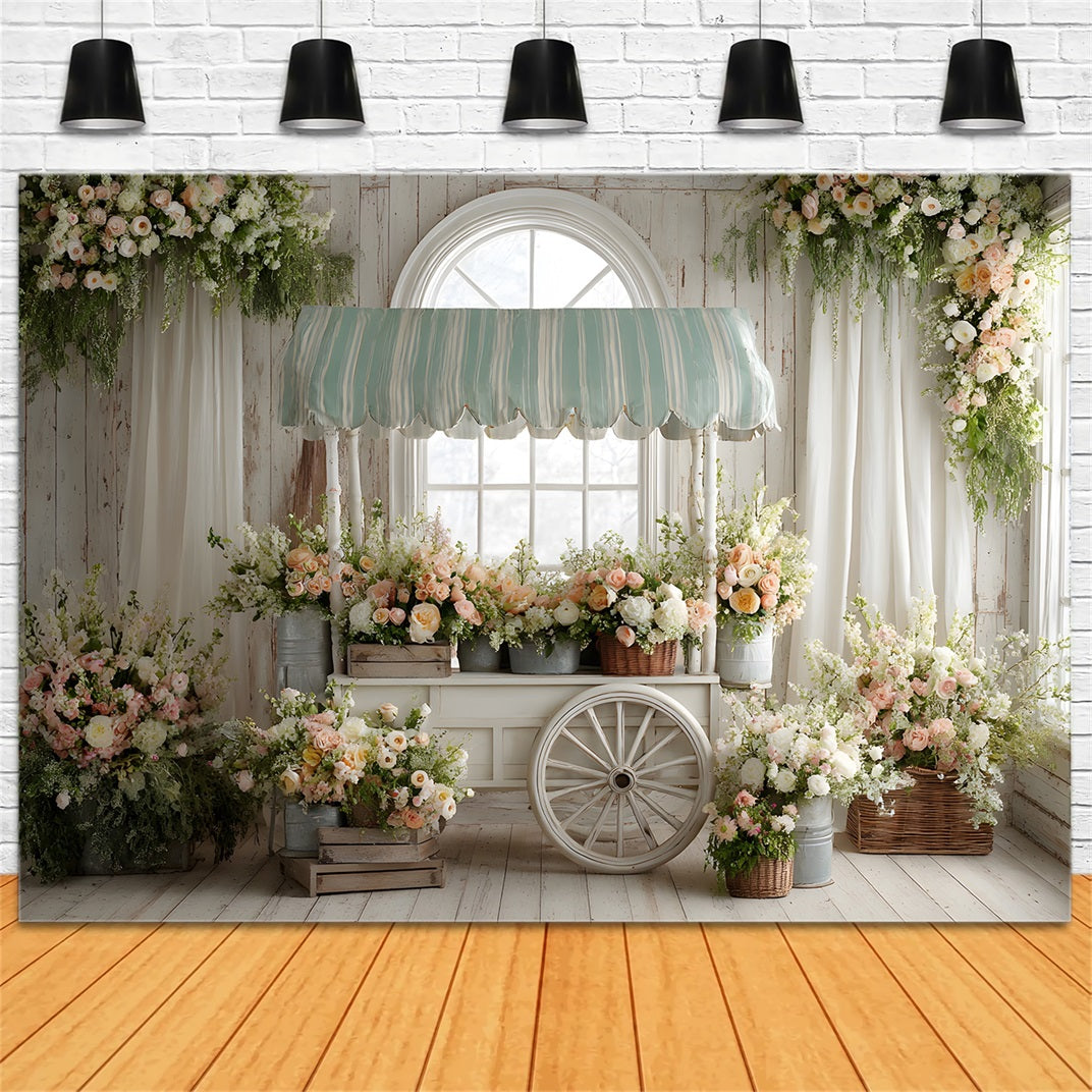 Easter Window Spring Light Backdrop Bloom Cart White Window Easter Backdrop UK By Magali