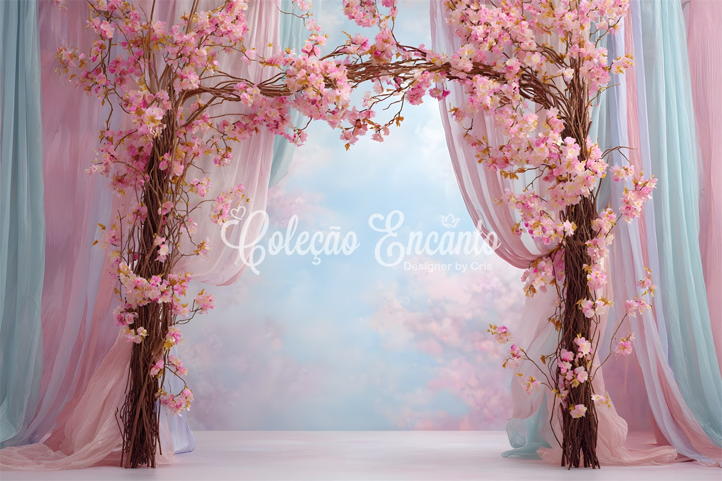 Mother Day Backdrop Pink Blossom Arch Drapery Mothers Day Photo Backdrop Ideas UK By Magali