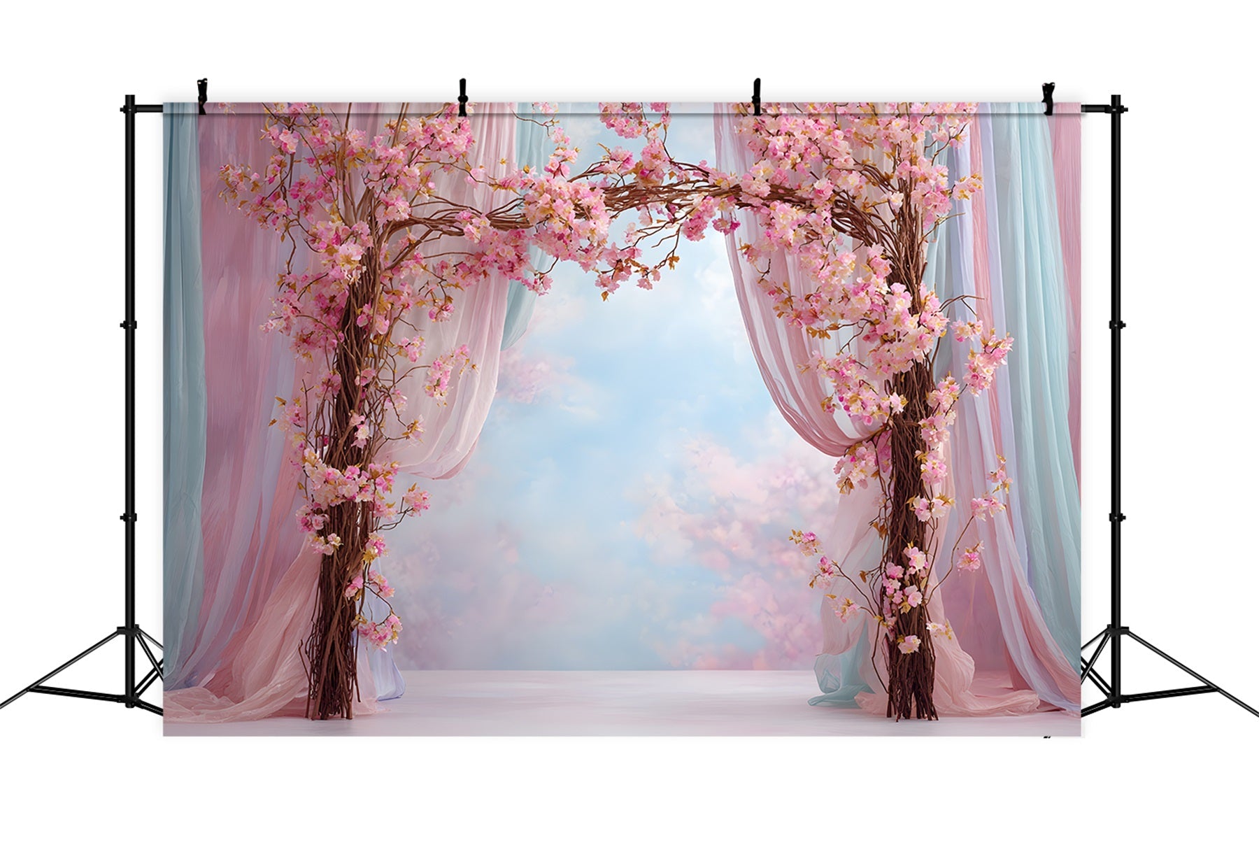 Mother Day Backdrop Pink Blossom Arch Drapery Mothers Day Photo Backdrop Ideas UK By Magali