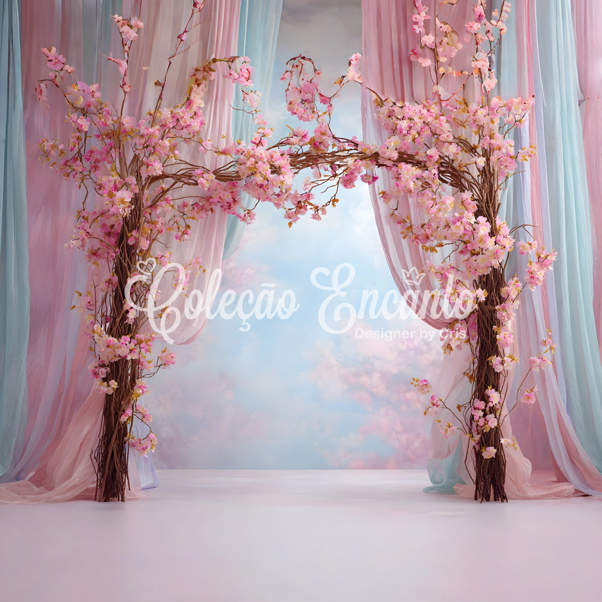 Mother Day Backdrop Pink Blossom Arch Drapery Mothers Day Photo Backdrop Ideas UK By Magali