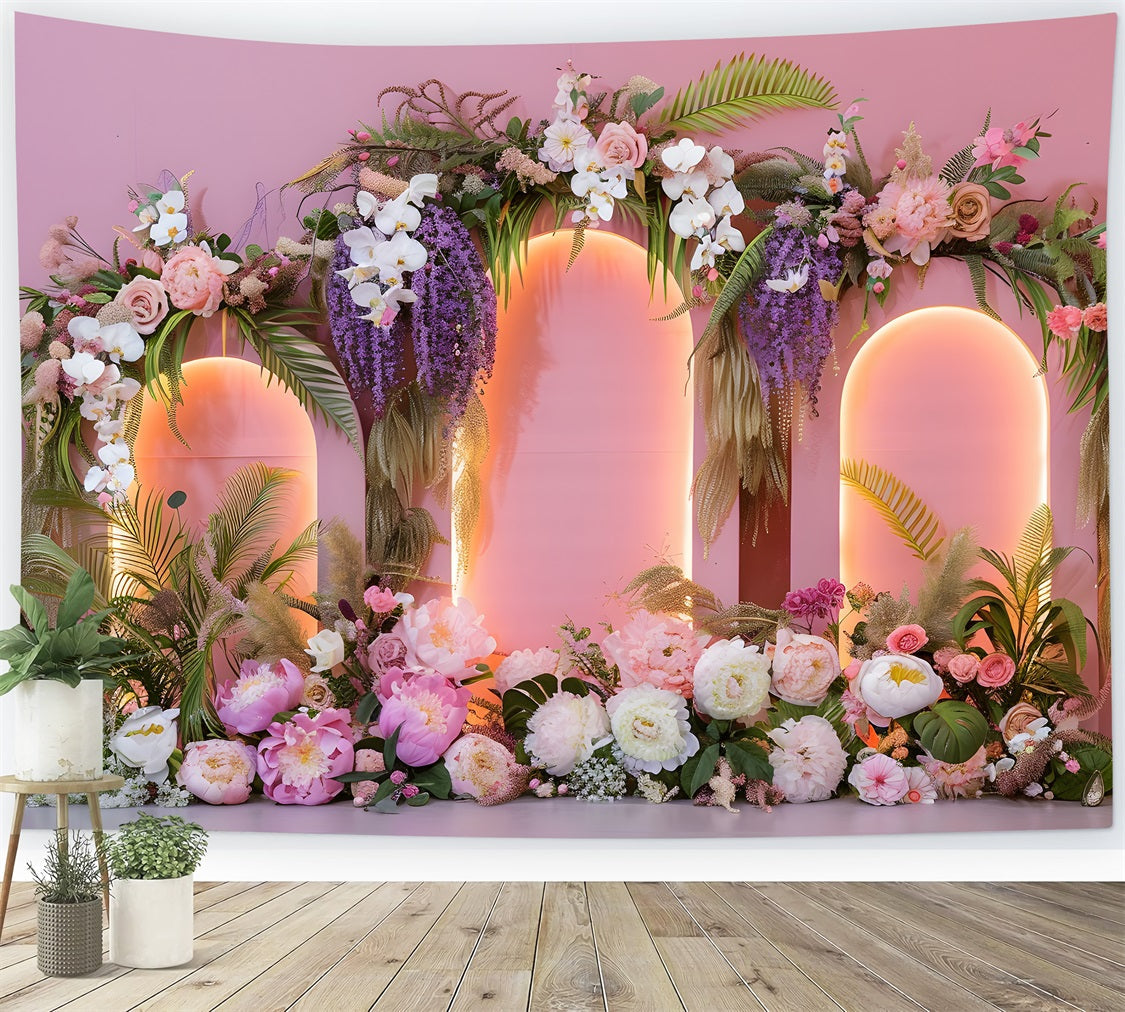 Backdrops For Mothers Day Elegant Pastel Bloom Arrangement Backdrop For Mother's Day UK By Magali
