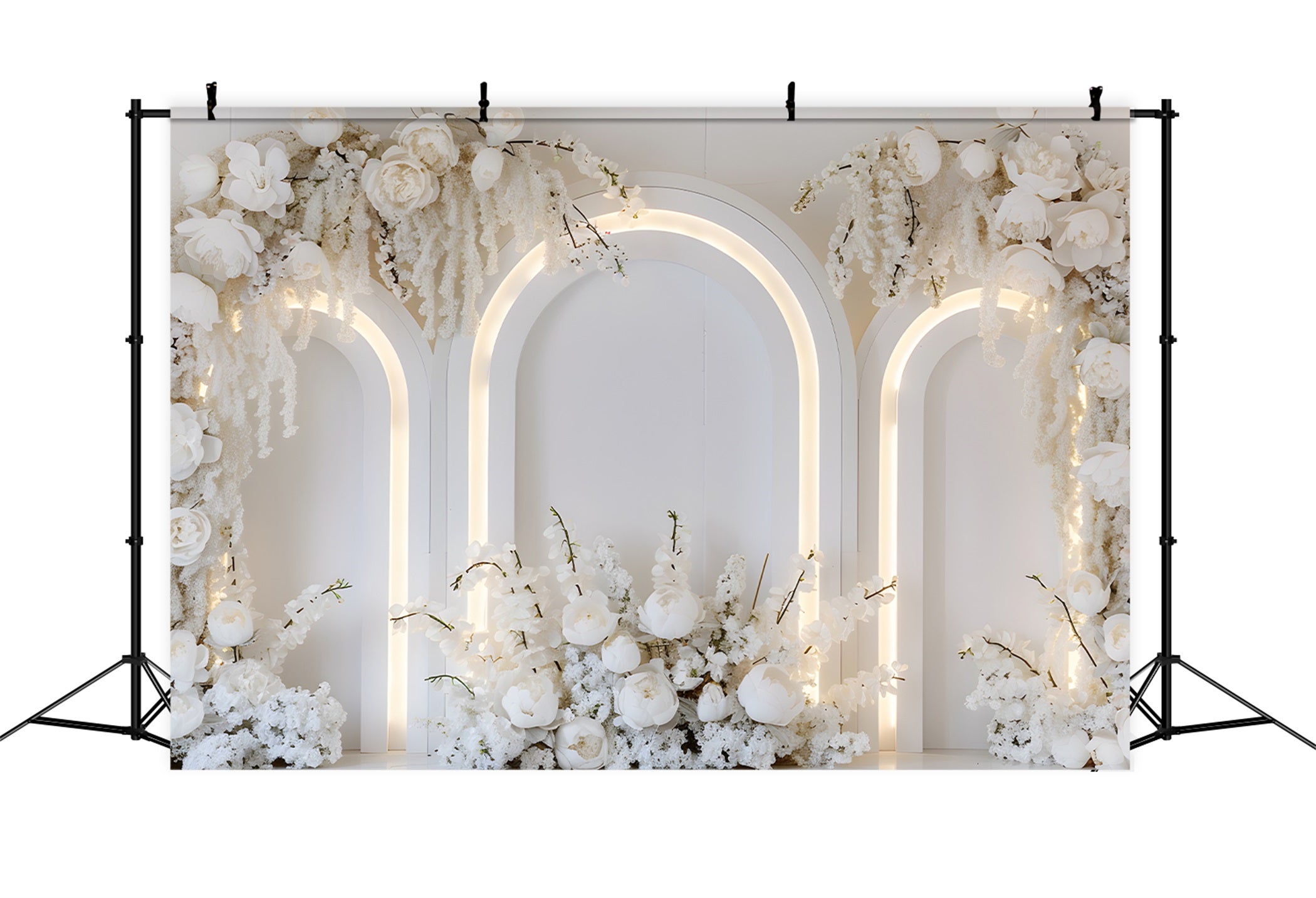 Backdrop Ideas For Mother's Day Pure White Blossom Arch Mother's Day Photo Backdrops UK By Magali