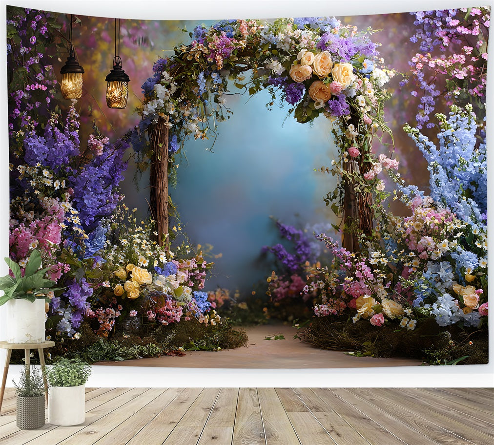 Mother's Day Backdrop Ideas Soft Pastel Floral Archway Mother's Day Backdrop Design UK By Magali