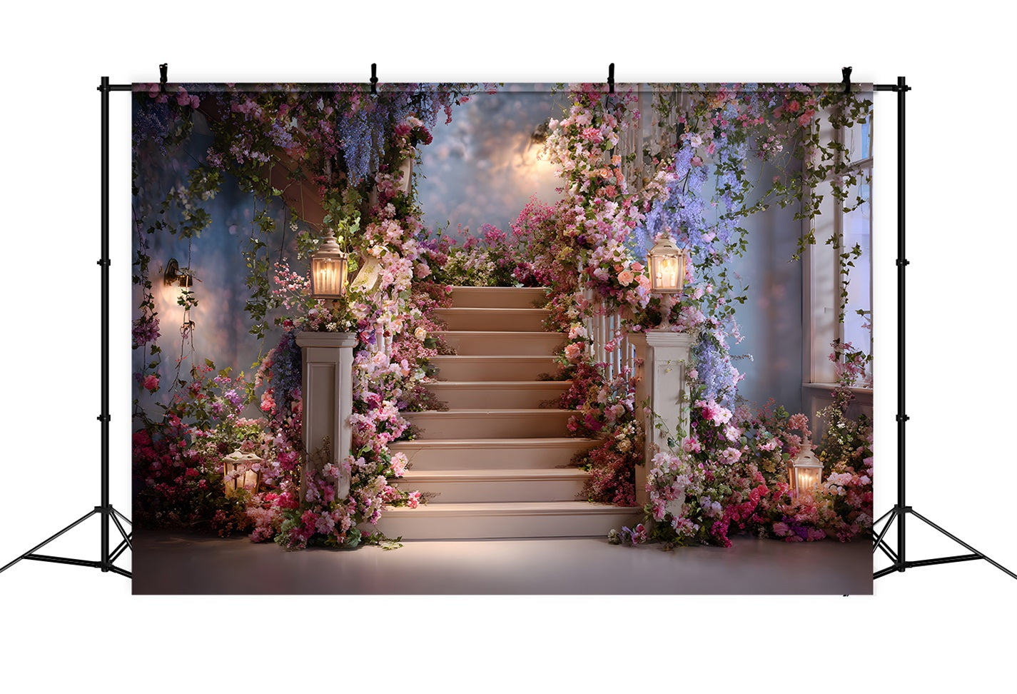 Mothers Day Backdrop Design Flower Filled Vintage Porch Simple Mother's Day Backdrop UK By Magali