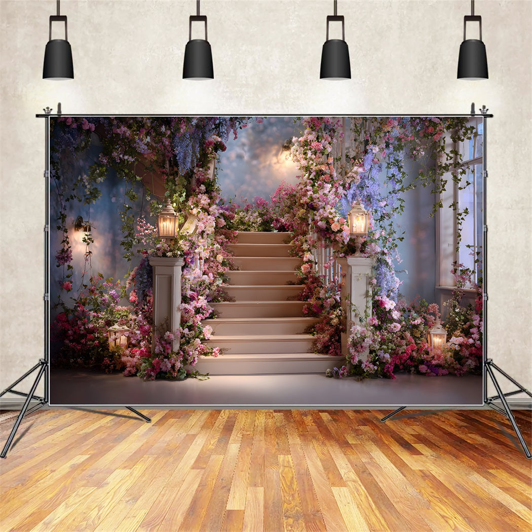Mothers Day Backdrop Design Flower Filled Vintage Porch Simple Mother's Day Backdrop UK By Magali