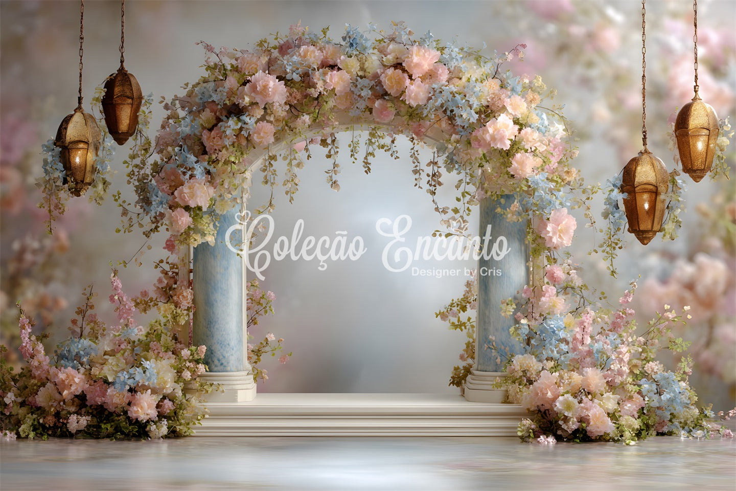 Mother's Day Backdrop Ideas Pastel Flower Garland Arch Happy Mother's Day Backdrop Ideas UK By Magali