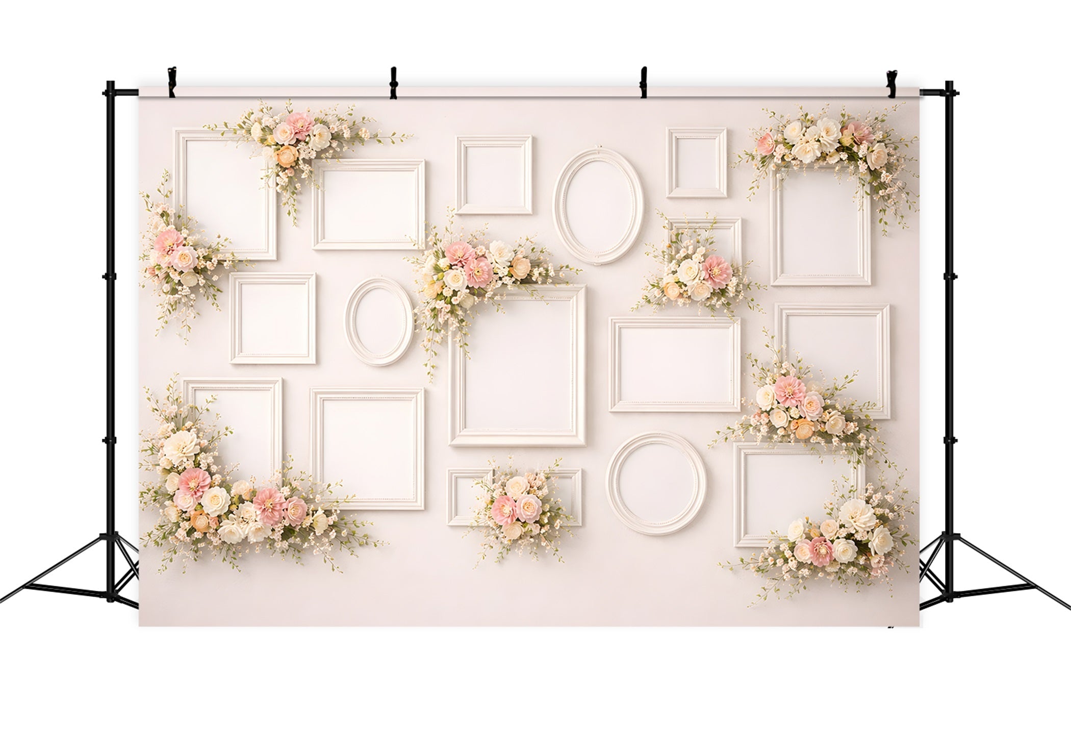 Mother's Day Backdrop Ideas Pastel Floral Frame Gallery Wall Photo Booth Mothers Day Backdrop UK By Magali