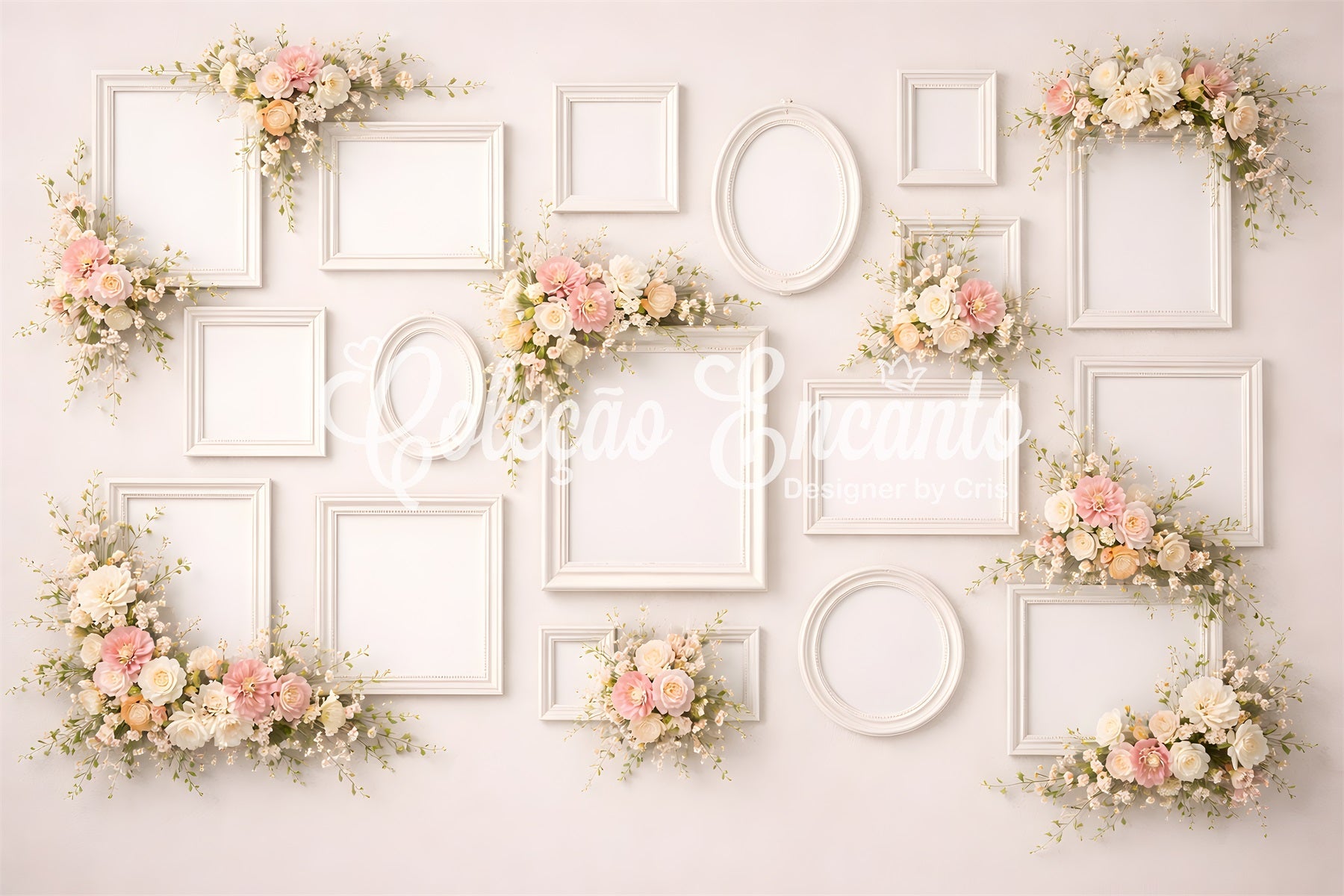 Mother's Day Backdrop Ideas Pastel Floral Frame Gallery Wall Photo Booth Mothers Day Backdrop UK By Magali