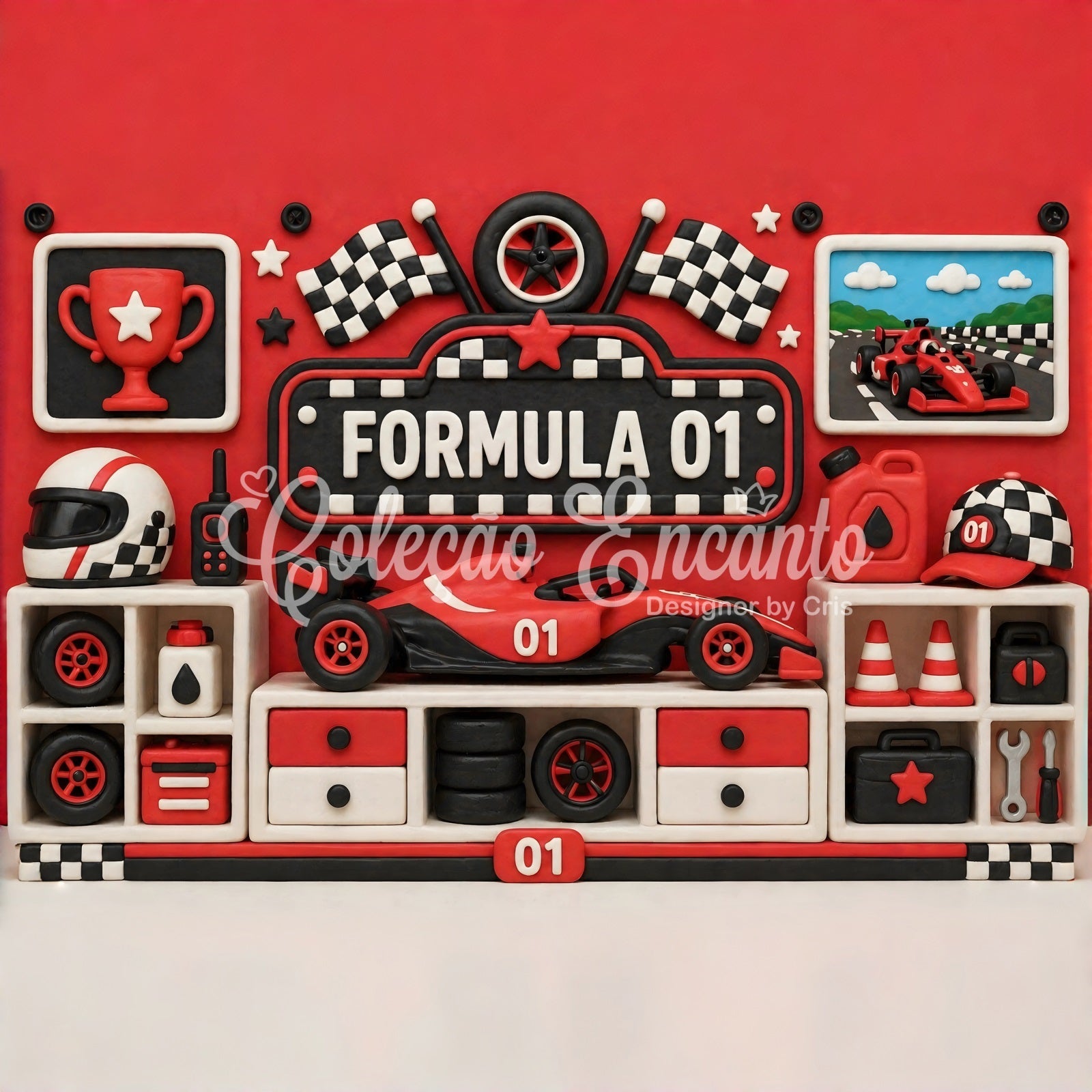 Newborn Backdrops for Photography Red Formula Racing Trophy Wall Kids Backdrop Ideas UK CEM65-23