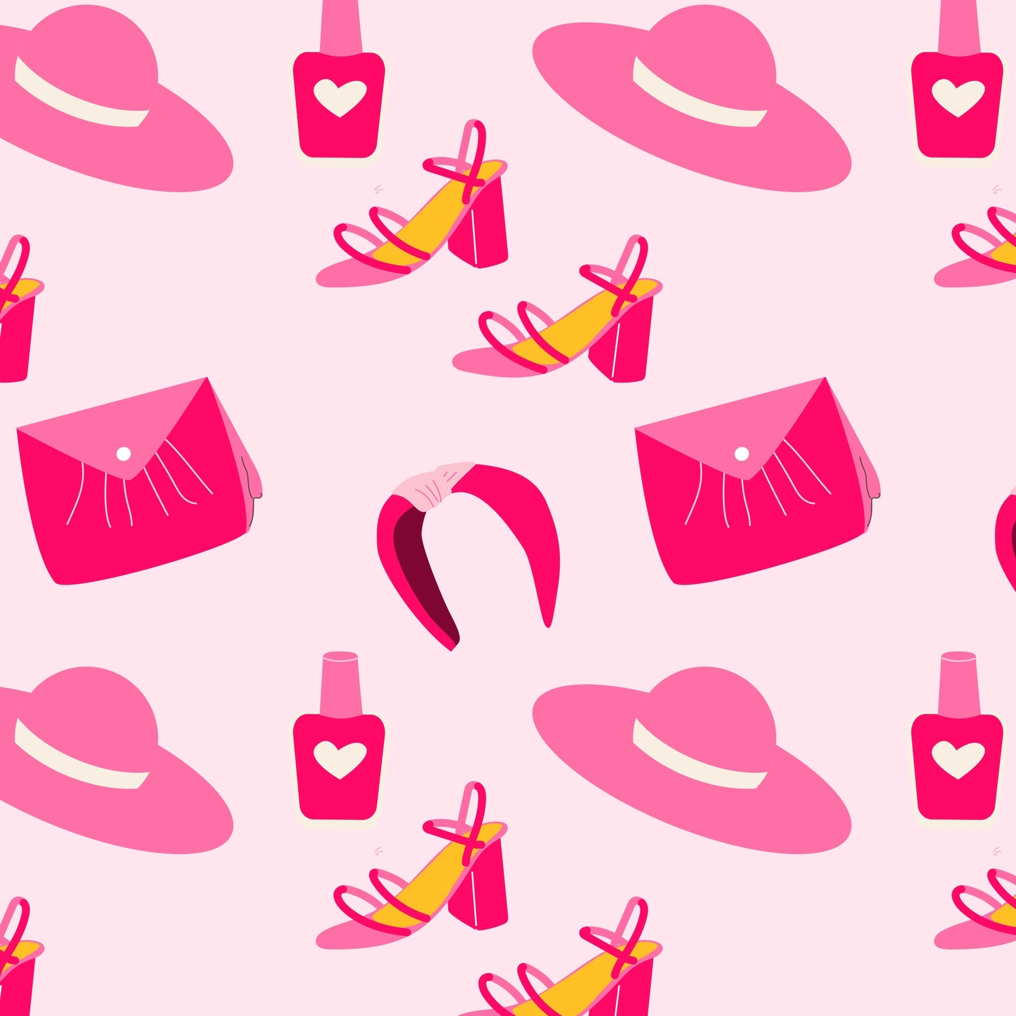 Pink Girl Backdrop Pink Glam Fashion Accessories Backdrop UK CJJ2-69