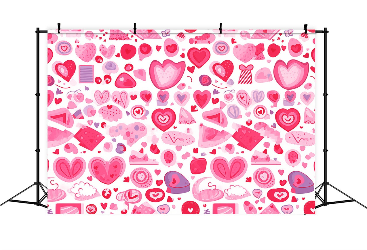 Pink Girl Backdrop Pink Dessert Love Dream Backdrop UK CJJ2-74