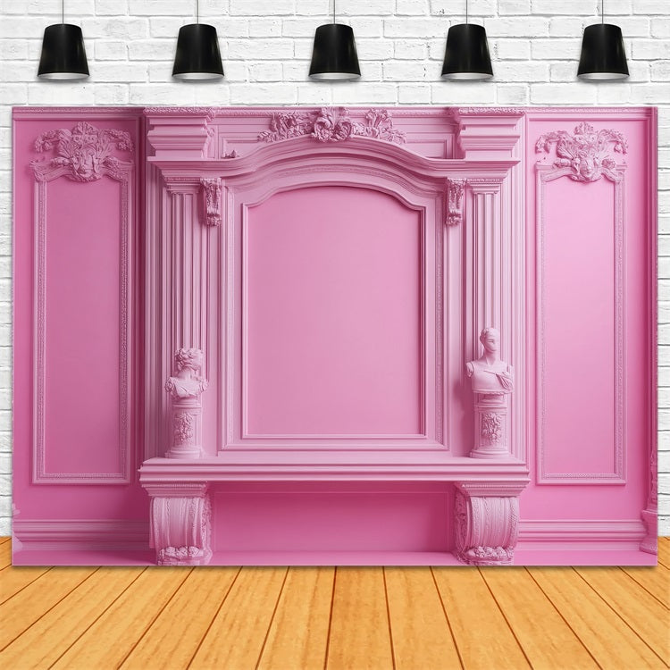 Backdrop Fashion Doll Backdrop Victorian Pink Wall Backdrop UK CJJ2-93