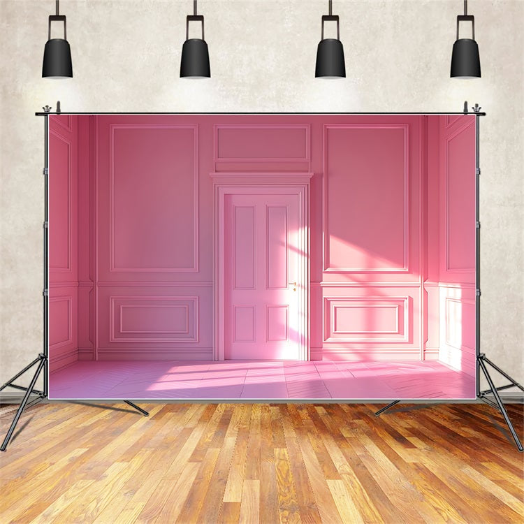 Fashion Doll Backdrop Backdrop Design Classic Pink Room Backdrop UK CJJ2-95
