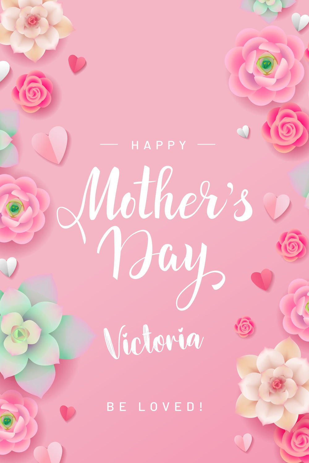 Backdrops For Mother's Day Charming Pastel Floral Custom Backdrop UK CJJ3-109