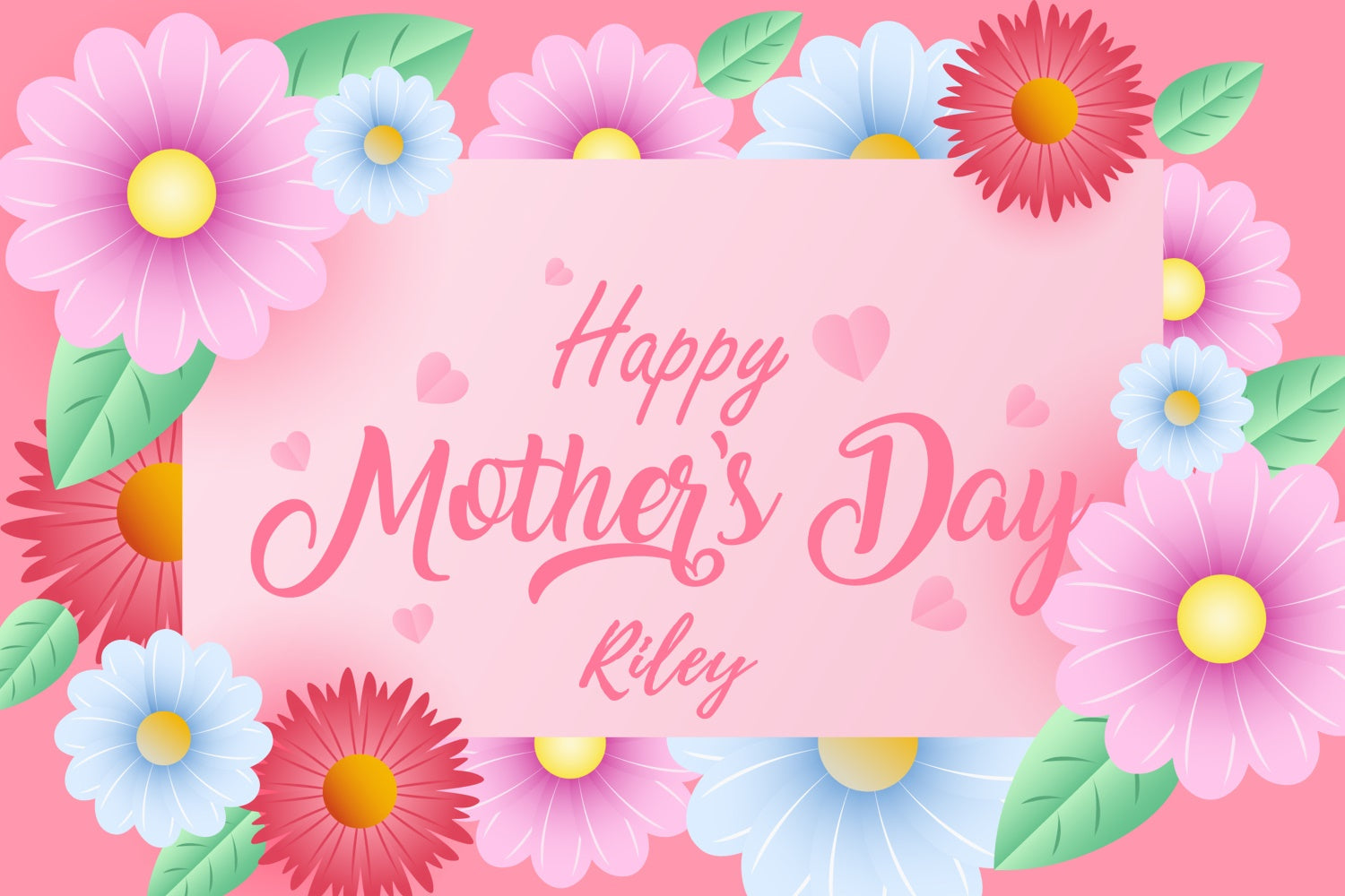 Mother's Day Backdrop Lovely Blooming Daisy Customized Backdrop UK CJJ3-118