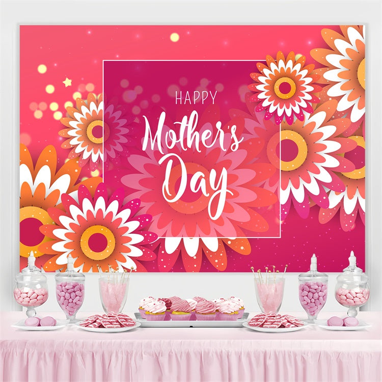 Mothers Day Backdrops Vibrant Blooming Daisy Customized Backdrop UK CJJ3-139