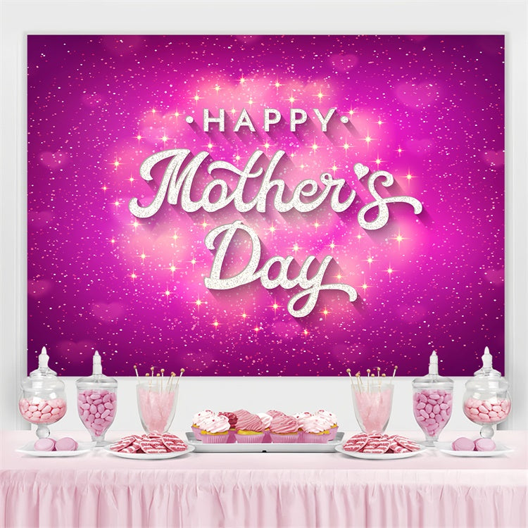 Mothers Day Photo Backdrops Elegant Dazzling Purple Custom Backdrop UK CJJ3-146
