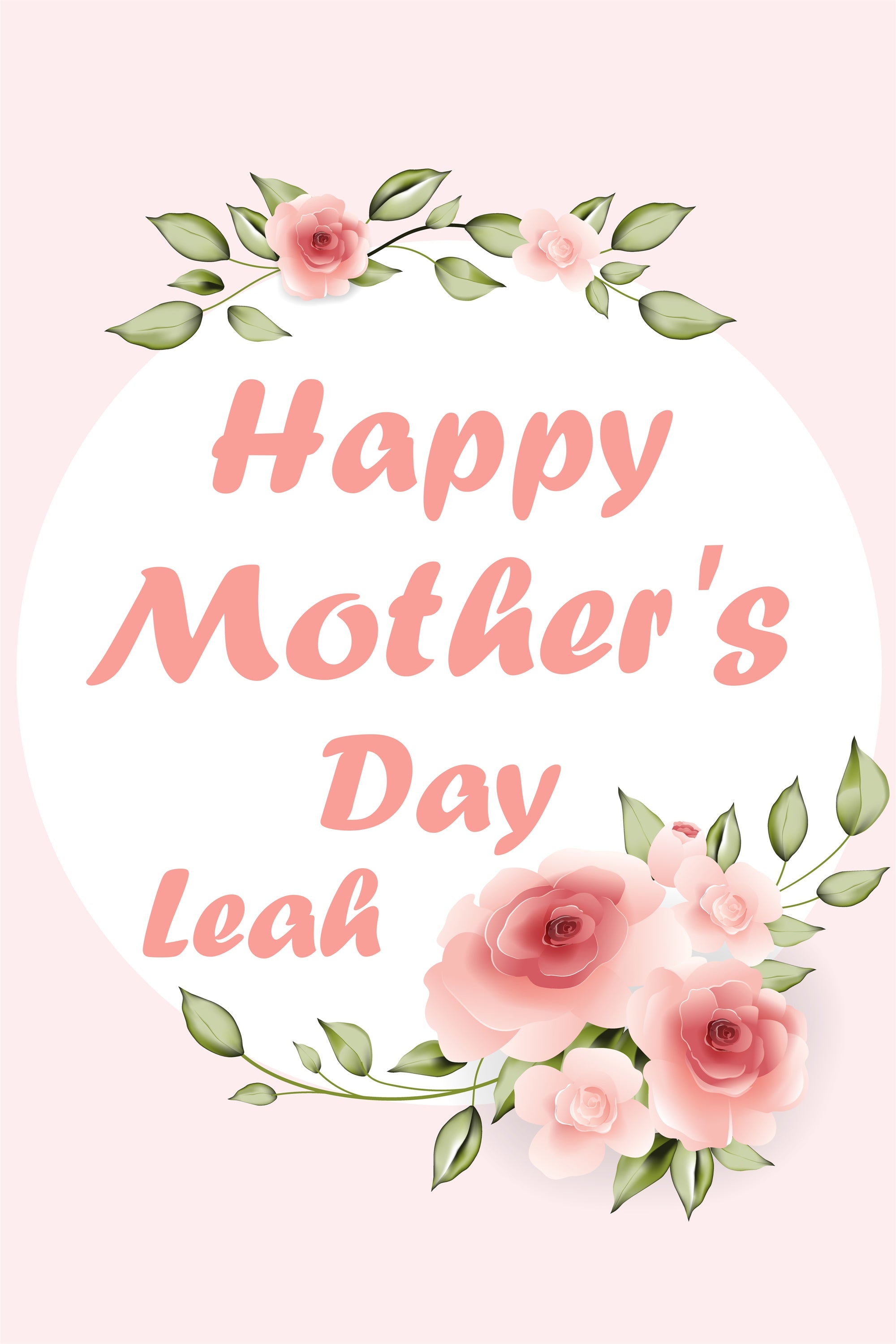 Mothers Day Backdrop Ideas Pink Rose Elegance Personalized Backdrop UK CJJ3-163